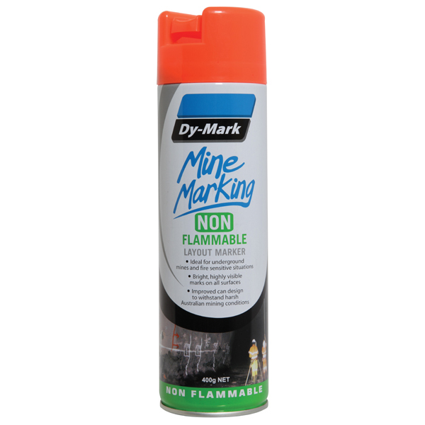 DY-MARK SAFE MARK VERTICAL FLURO ORANGE 400G AEROSOL 